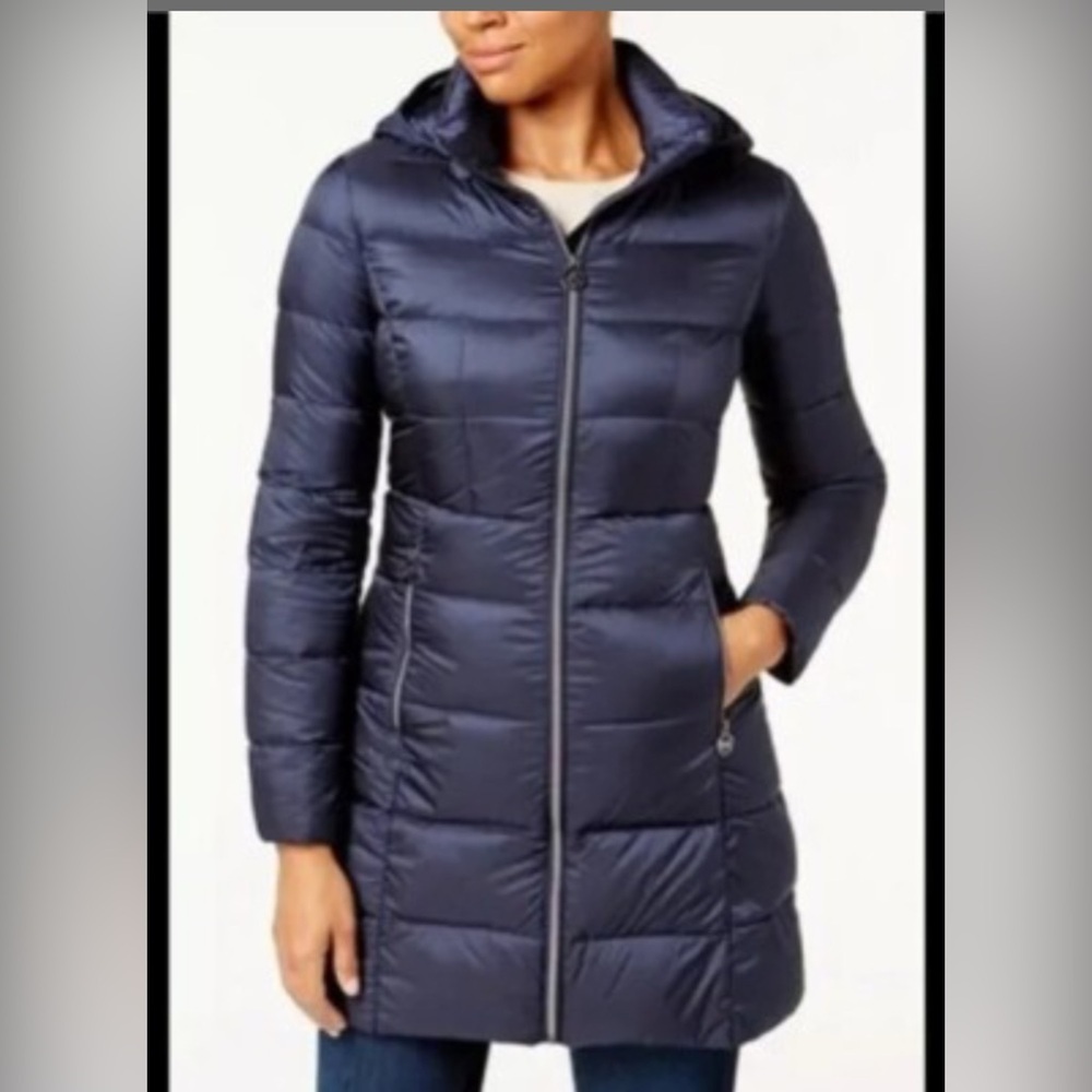 Michael Kors Midnight Blue‎ Puffer Coat